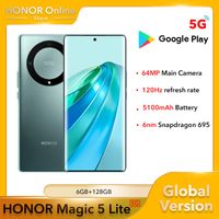 Honor Magic 5 lite 5G (128GB+6GB) GSM Factory Unlocked 6.67 AMOLED 64MP -  NEW!