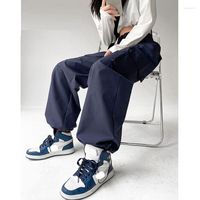 Women' s Pants Y2K Streetwear Clothing Skinny Navy Cargo...