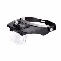 TUNGFULL Magnifying Glass with Led Lights Illuminated Magnifier Lamp  Wearing Style 1.5x 2x 2.5x 3x 3.5x 8 Magnifying Headset