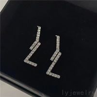 Hiphop party designer earrings pearl diamond stud earrings s...