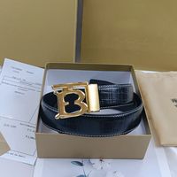 Classic Unisex Designer Belts With Smooth Buckle Width Options Of 2.0cm To  3.8cm Comes With Box From Fashionbelt88, $12.69
