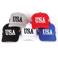 للجنسين في الهواء الطلق بيسبول كاب ترامب 2020 حملة البيسبول كاب الولايات المتحدة الأمريكية 45 American Flag 3D مطرزة Snapback Hat202d