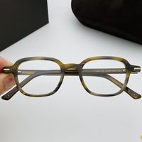 Lüks unisex küçük kare çerçeve için retro-vintage tasarım İtalya tahtası 46-20-145 reçeteli gözlük gözlükleri için gradyan lens