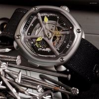Armbanduhren Reef Tiger/RT Top-Marken-Automatikuhren Genießen Sie Ihre Taucheruhr im Live-Stil. Leuchtende Uhr aus Nylon/Leder/Gummi