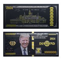 파티 용품 도널드 트럼프 100000 골드 포일 지폐 파티 파티 은행 대통령 선거 가짜 은행 메모