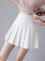 Юбки Zoki Sexy Women Plearted Summer High талия шикарно a line ladies mini mini korean zipper