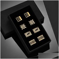 Cuff Links 4 Pairs Cufflinks For Mens With Gift Box Man Shir...