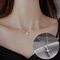Цепочки скрещивают ожерелье для девушки подвесной ключицы крутой стиль простой дизайн