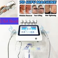 Máquina de endurecimento da pele HIFU: ultrassom 7D levanta corpo facial, equipamento de salão de beleza