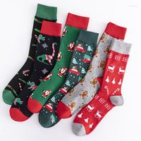 Women Socks Christmas Series Cotton Men Tube Funny Happy Per...