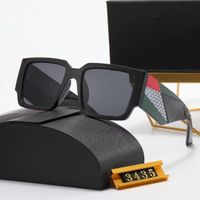 heiße Luxus-Designer-Sonnenbrille Herren-Sonnenbrille für Damen-Stil Anti-Ultraviolett-Retro-Schild-Linsenplatte Quadrat Einteiliger Voller Mattrahmen Mode-Brillen3435