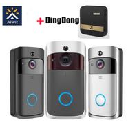 V5 720P Wireless WiFi Video Doorbell Smart Phone Door Ring I...