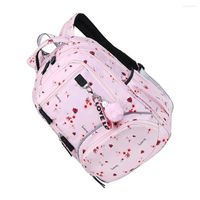 학교 가방 여성 배낭 휴대용 사랑스러운 다중 포켓 인체 공학적 헤비 듀티 크 용량 여행 태블릿 여자 가방