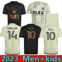 22 23 Bale Los Angeles FC Soccer Courseys Lafc Rossi Vela Home Black Away Football Shirt Bareing Diomande Short Sleeve Compans Higuain Men Kids Kits