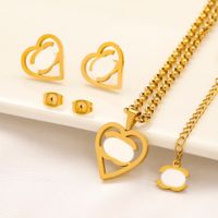 Women Real Gold Plated Stainless Steel Stud Fashion Designer...