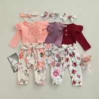 Одежда наборы 3 шт. Рожденная детская одежда Осенняя одежда