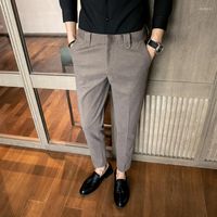 Men' s Suits 2023 Autumn Winter Woolen Pants Brand Men C...