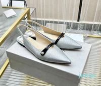 Tasarım Sandalet Büyüleyici Yüksek Topuk Sandalet Bale Pembe Patent Napa Napa Koyun Dinleri Sandalet İnci Sandalet