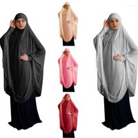 ملابس عرقية نساء الصيف الخريف الحجاب القطع واحدة رداء الصلاة الإسلامية