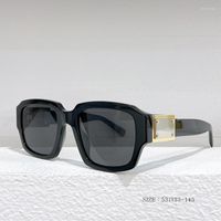 نظارة شمسية 2023 ظلال عتيقة للنساء رجال أسود أسيتات مستقبلية للإناث Steampunk Square Fashion Grands Sun Glasses Sun Glasses