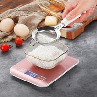 LCD Digital Food Kitchen Scale Electronic Food Scales Stainl...