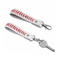 2023 Softball Schlüsselanhänger Leder Stitch Baseball Schlüsselanhänger