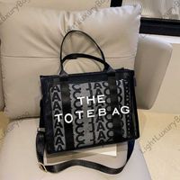 Luxury M The Tote Bag grande J de compras J para mujeres Diseñador de mujer Negro Black Shoulder Tople Crossbody Bolsas 230407