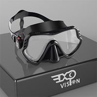Tauchmasken EXP VISION Schnorchel Tauchmaske Professionelle Schnorchelmaske Ausrüstung Ultraklare Linse mit Weitsichtbrille aus gehärtetem Glas 230408