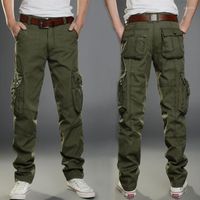 Мужские штаны многосайно-карманные мужские повседневные военные тактические бегуны груз на открытом воздухе поход