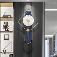 Relógios de parede Luxo Nórdico 3D Relógio Design moderno Mecanismo silencioso Decoração de casa Saat