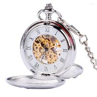 Pocket Watches Steampunk Skeleton Mechanical Watch Luxury Go...