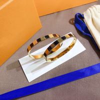 Ladies Bracelet Gold Designer Letter 18K Gold Plated Stainle...