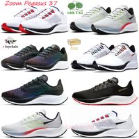 Zapatos casuales moda hombre zoom pegasus 37 Black Olive Aura Pure Platium White multicolor Crimson White Concord Betrue Sneakers