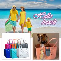 Große Gummi-Strandtaschen, wasserdicht, sanddicht, im Freien, EVA, tragbare Reisetaschen, waschbare Einkaufstasche für den Strandsportmarkt