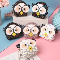 Leather Owl Coin Purse Creative Animal Owl Coin Purse Keychain Trend Car  Key Pendant Cute Trinket Keychain Ladies Wallet