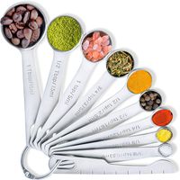 Measuring Tools Stainless Steel Spoons Cups Set Small Tables...