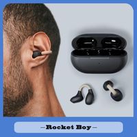 Auriculares Centro de orejas inalámbricas Conducción de la conducción de huesos Fones Bluetooth 5.3 Pendientes de clip de orejas Auriculares Sports Auriculares con micrófono con micrófono