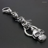 Retro Stainless Steel Cross Keychain Mens Christian Religious Knife Pendant  Spring Snap Buckle Car Keyring Vikings Norse Jewelry