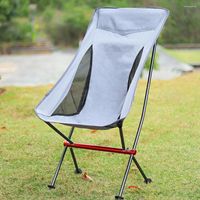 Campingmöbel Tragbarer klappbarer Campingstuhl im Freien Mond zusammenklappbarer Fußhocker zum Wandern Picknick Angelstühle Sitzwerkzeuge