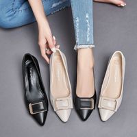 Kadınlar Elbise Ayakkabıları Yüksek Topuklu Kadın Deri Ayakkabıları İş Ayakkabıları Yeni Yaz Anne Profesyonel İş Yorgun Blok Topuk Tek Ayakkabıları