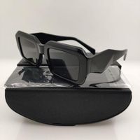 النظارات الشمسية 2023 أسيتات امرأة مستطيل للنساء الموضة steampunk سوداء مربع مصمم العلامة التجارية غير النظامية نظارات الشمس UV400