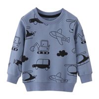Hoodies Sweatshirts القفز عدادات وصول الرسوم المتحركة الأولاد الخريف ربيع ملابس الأطفال طويلة الأكمام قمصان طباعة 230418