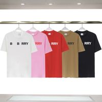 Camisetas para hombres Tamillas diseñador Lettre de algodón de algodón camiseta de manga corta para mujeres Top de pareja básica