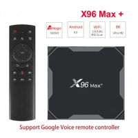 X96 Max Plus Android 9.0 TV Box AmloGice S905X3 8K Vídeo Google Player Store WiFi sem fio HD 1000M x96 max x3