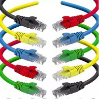 Ethernet Kablosu - Cat5E ve Cat5 İnternet Ağı Yaması LAN Kabloları, 6.56ft / 2 metre PC için Ethernet Kablosu PC için Saf Bakır Malzemeli Kablosuz Kablolar