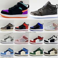 Kids 1 Basketball Shoes UV 1s Running Boys Mid High Sneakers...