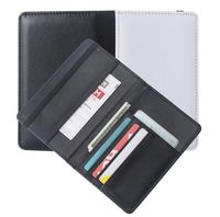 50pcs حاملي البطاقات متعددة الوظائف تسامي DIY أبيض واحد غطاء جواز سفر فارغ