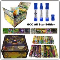 GCC All Star Edition Vape Kits Kits Gold Coast Clear 0,8ml 1,0 ml 510 Linhas de vidro de vidro de fios com mais recentes embalagens