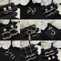 20style 18K Gold Plated Brass Copper Stud Dangle 925 Silver ...