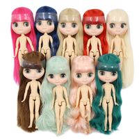 Bebekler dbs blyth middie bebek 18 oyuncak anime eklemi gövde kısa saç düz saç özel teklif çıplak bebek 20cm kızlar hediye 230421